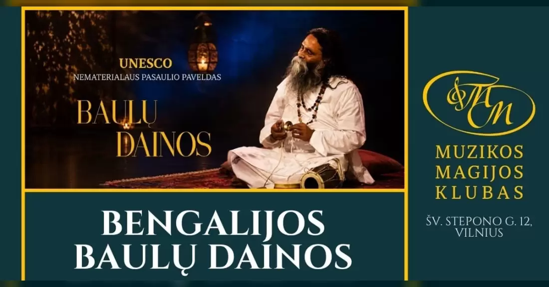 Pirkti bilietus Bengalijos Baulų dainos | UNESCO paveldas Vilnius, Muzikos magijos klubas Spalis 24