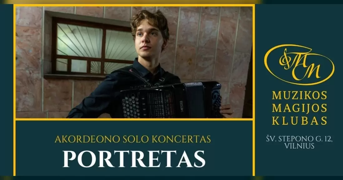 Pirkti bilietus RE:TURN | Portretas (akordeono solo) Vilnius, Muzikos magijos klubas Spalis 28