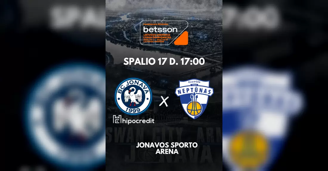 Pirkti bilietus Jonavos Hipocredit - Neptūnas Jonava, Jonavos sporto arena Spalis 17