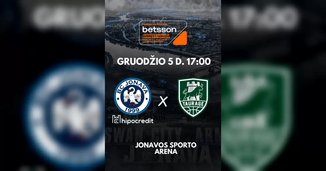Pirkti bilietus Jonavos Hipocredit - Tauragė Jonava, Jonavos sporto arena Gruodis 05