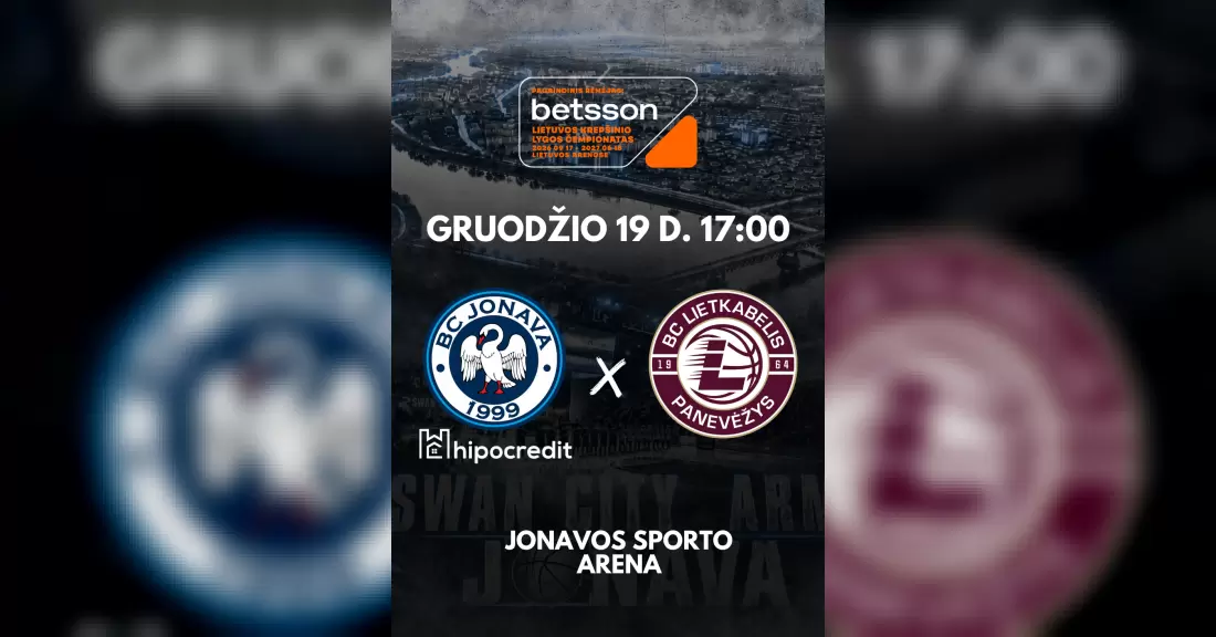 Pirkti bilietus Jonavos Hipocredit - KK Lietkabelis Jonava, Jonavos sporto arena Gruodis 19