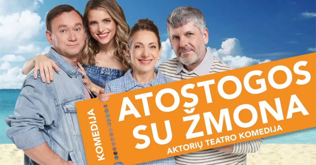 Pirkti bilietus TEATRO KOMEDIJA | ATOSTOGOS SU ŽMONA | Klaipėda Klaipėda, Klaipėdos koncertų salė Gruodis 27