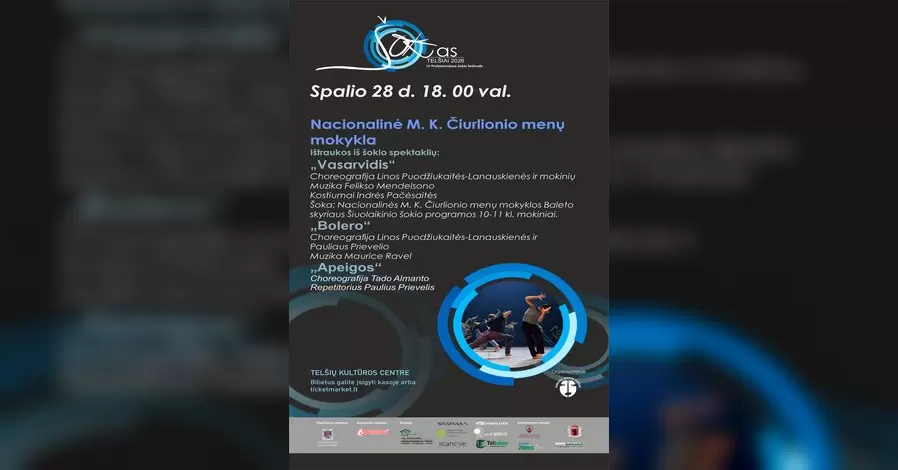 Pirkti bilietus Nacionalinės M. K. Čiurlionio menų mokyklos koncertinė programa Telšiai, Telšių kultūros centras Spalis 28