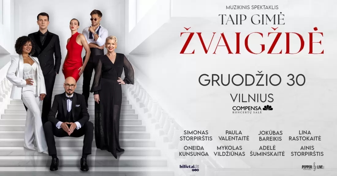 Pirkti bilietus Taip gimė žvaigždė | Vilnius Vilnius, COMPENSA koncertų salė Gruodis 30