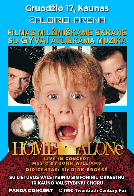 Pirkti bilietus Home Alone Live in Concert | su Lietuvos valstybiniu simfoniniu orkestru ir Kauno valstybiniu choru | Kaunas Kaunas, Kauno Žalgirio arena Gruodis 17