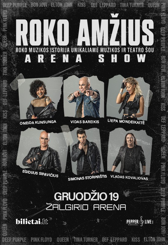 Pirkti bilietus ROKO AMŽIUS: ARENA SHOW | Kaunas Kaunas, Kauno Žalgirio arena Gruodis 19