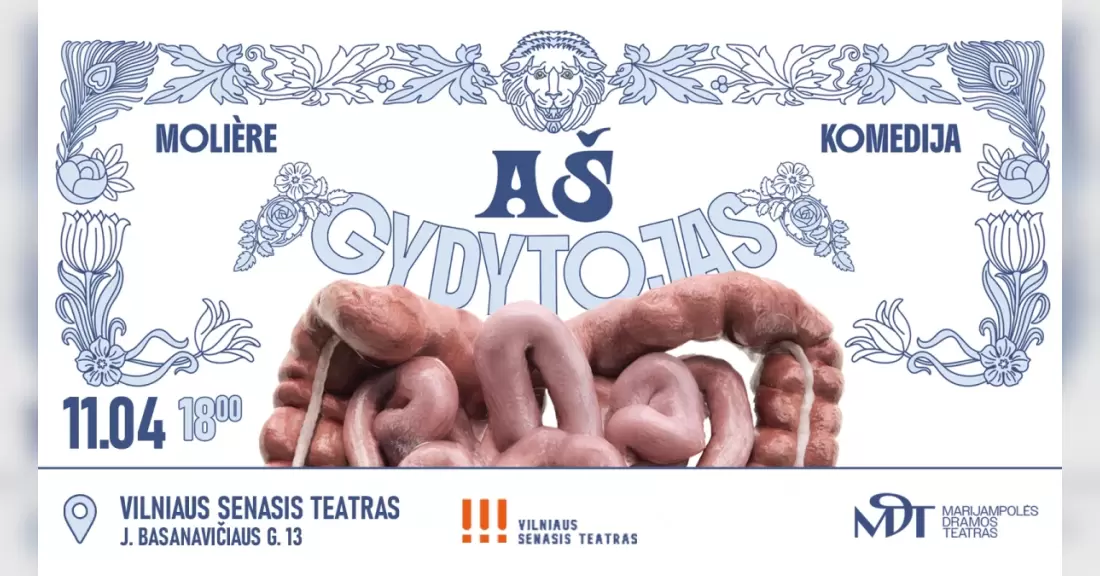 Pirkti bilietus Marijampolės dramos teatro komedija „Aš gydytojas“ Vilnius, Vilniaus senasis teatras Lapkritis 04