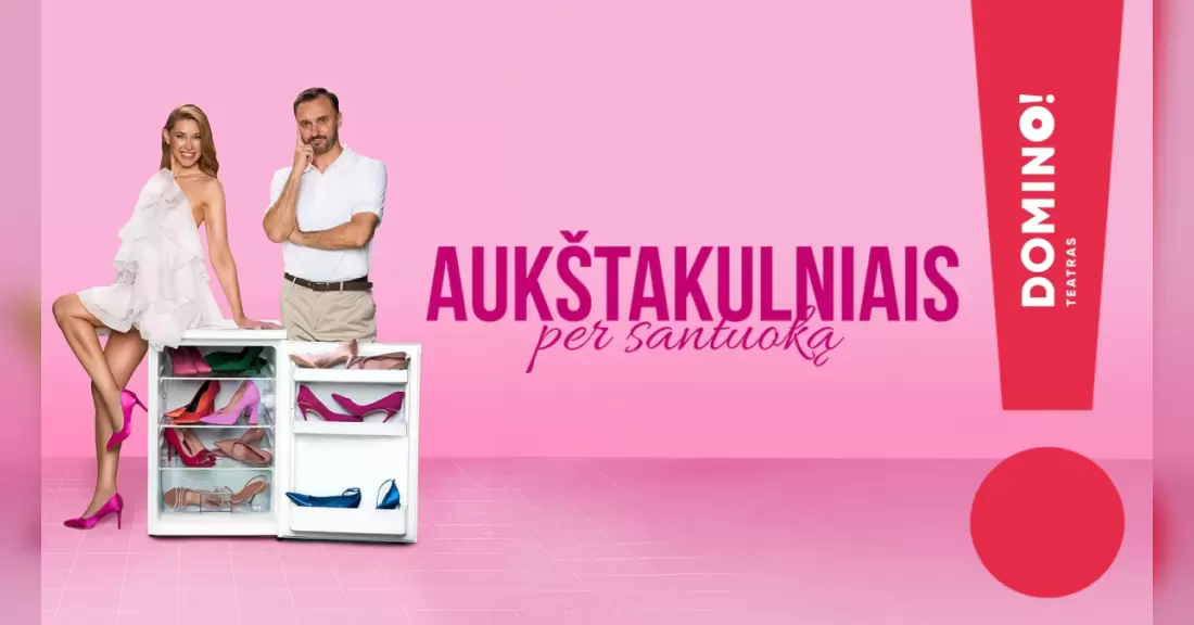 Pirkti bilietus DOMINO teatras | premjera AUKŠTAKULNIAIS PER SANTUOKĄ Vilnius, DOMINO teatras Gruodis 22