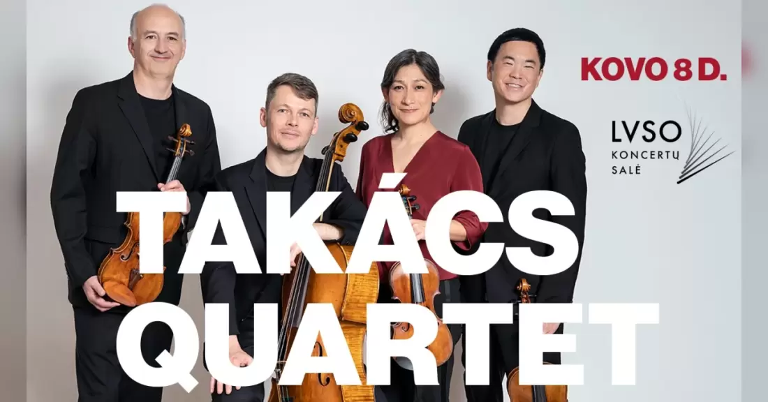 Pirkti bilietus Istorinis TAKÁCS QUARTET koncertas Lietuvoje Vilnius, LVSO koncertų salė 2027 Kovas 08