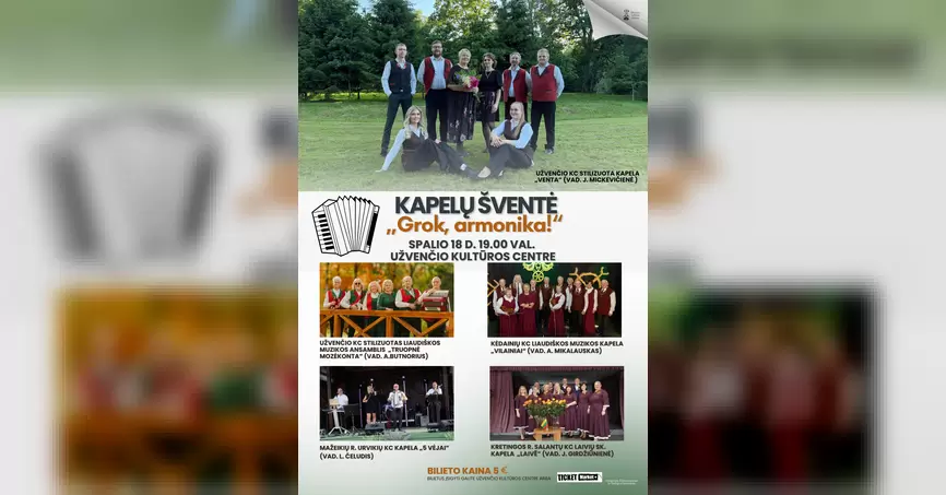 Pirkti bilietus Kapelų šventė 