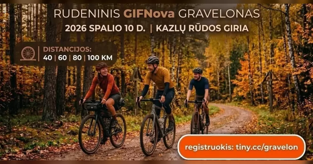 Pirkti bilietus GIFNova gravelonas 10/10 Višakio Rūda, Višakio Rūdos kultūros namai Spalis 10