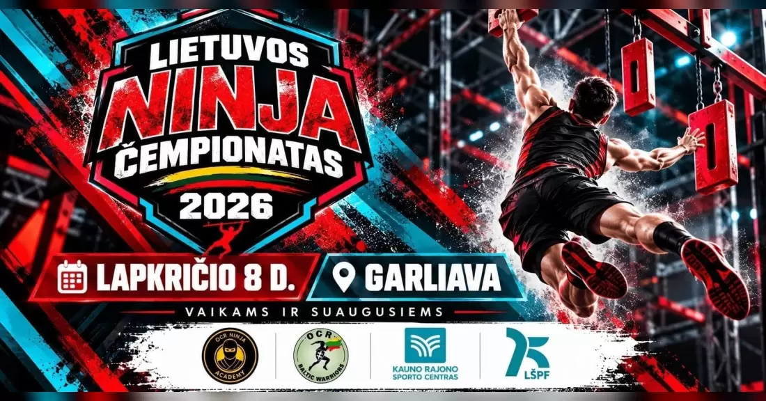 Pirkti bilietus Lietuvos NINJA čempionatas Garliava, Vasario 16-osios g. 8 Lapkritis 08