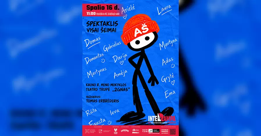 Pirkti bilietus Spektaklis-žaidimas AŠ | INTERRAMPA Rokiškis, Rokiškio kultūros centras Spalis 16