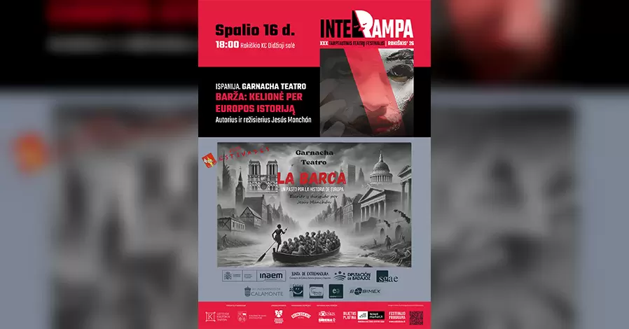 Pirkti bilietus Spektaklis BARŽA: KELIONĖ PER EUROPOS ISTORIJĄ | INTERRAMPA Rokiškis, Rokiškio kultūros centras Spalis 16