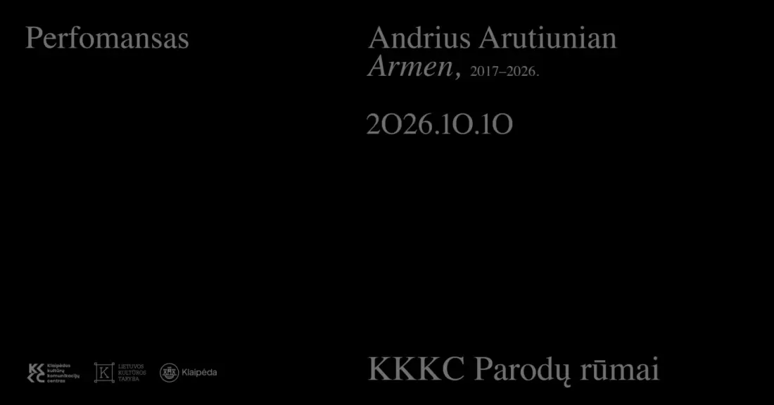 Pirkti bilietus Performansas. Andrius Arutiunian 