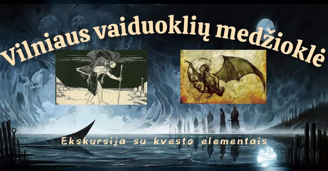 Pirkti bilietus VILNIAUS VAIDUOKLIŲ MEDŽIOKLĖ - ekskursija ne siplnų nervų žmonėms su kvesto elementais Вильнюсское городское самоуправление, Paminklas Karaliui Mindaugui Spalis 31