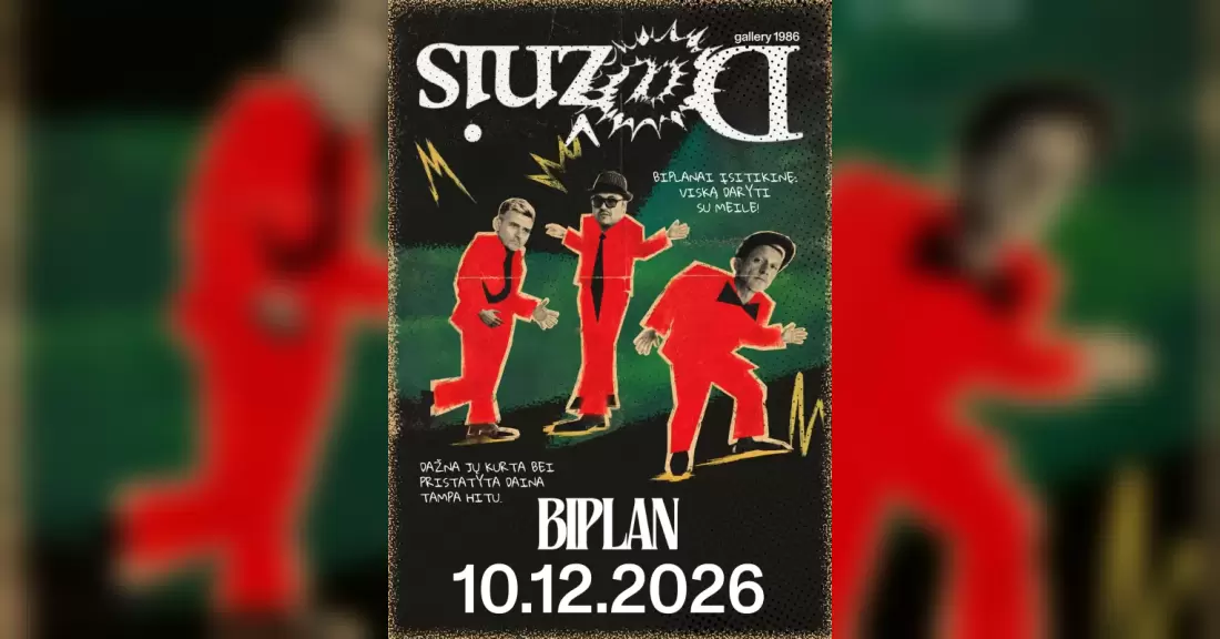 Pirkti bilietus BIPLAN / Gruodžio 10 d. / Dažnis LIVE Vilnius, Gallery 1986 Gruodis 10