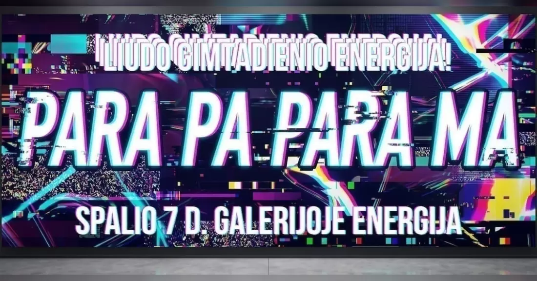 Pirkti bilietus Paramos akcija Klaipėda, Galerija Energija Spalis 07-10