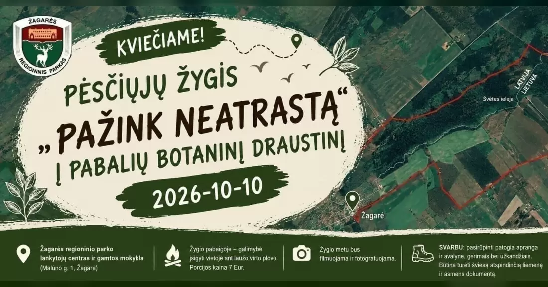 Pirkti bilietus Pėsčiųjų žygis „Pažink neatrastą