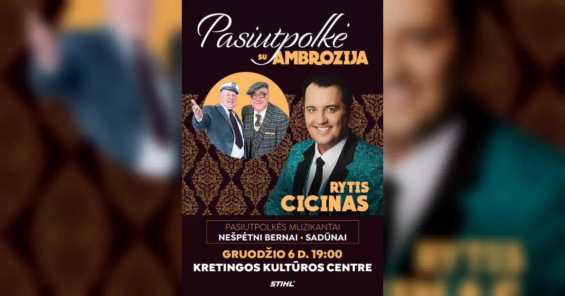 Pirkti bilietus PASIUTPOLKĖ SU AMBROZIJA Kretinga, Kretingos kultūros centras Gruodis 06