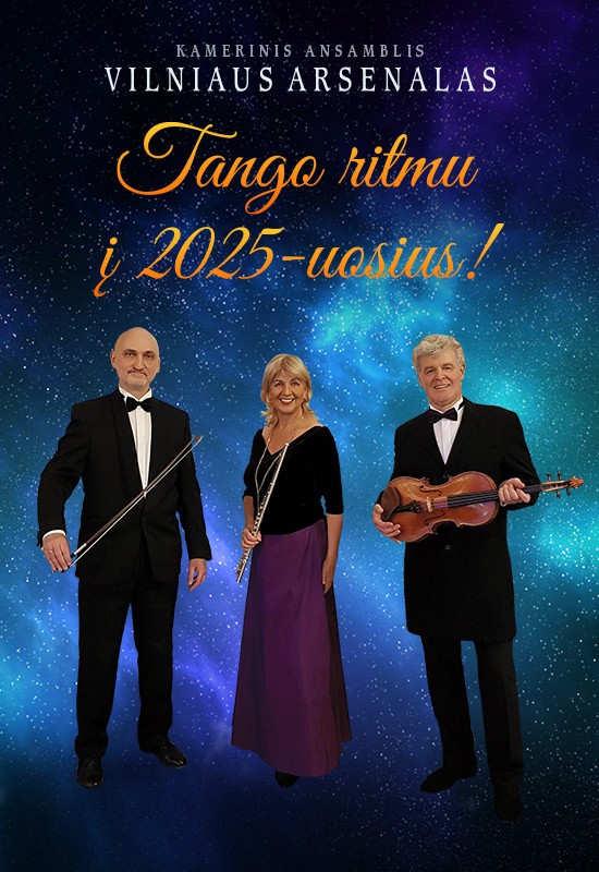 Pirkti bilietus Naujametinis koncertas Tango ritmu į 2025-uosius Vilnius, Taikomosios dailės ir dizaino muziejus Gruodis 31