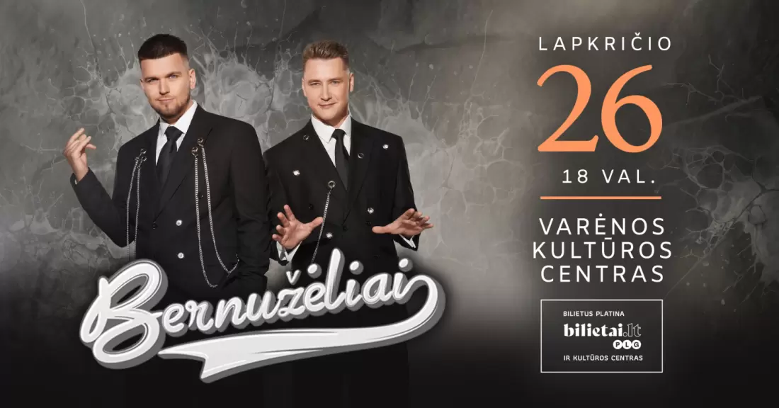 Pirkti bilietus Grupė Bernužėliai | Varėna Varėna, Varėnos kultūros centras Lapkritis 26