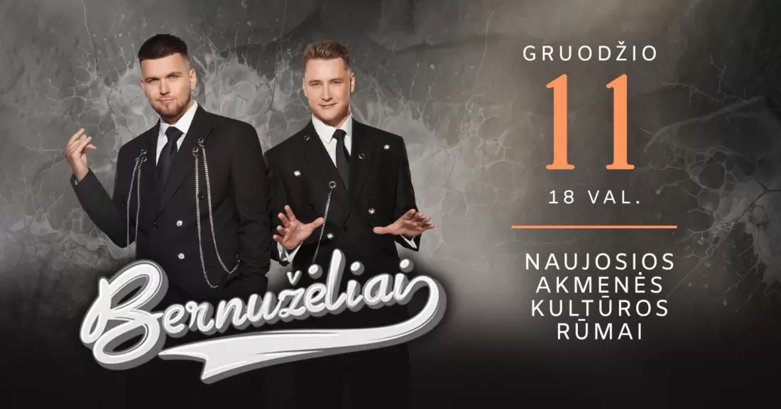 Pirkti bilietus Grupė Bernužėliai | Naujoji Akmenė Naujoji Akmenė, Naujosios Akmenės kultūros rūmai Gruodis 11