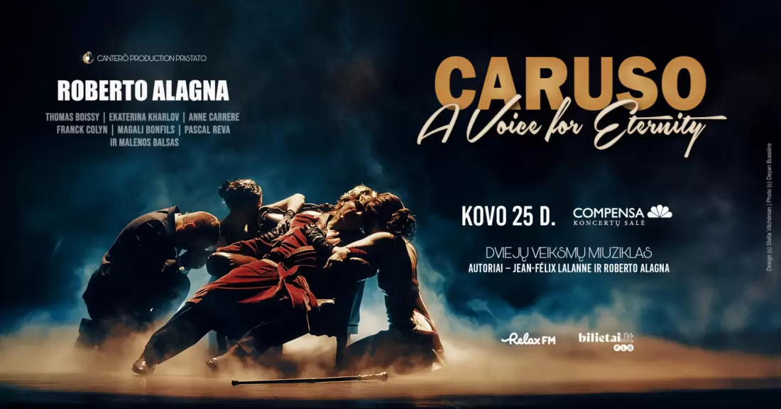 Pirkti bilietus Caruso, A Voice for Eternity Vilnius, COMPENSA koncertų salė 2027 Kovas 25