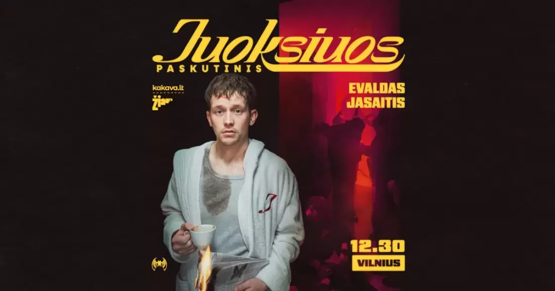Pirkti bilietus EVALDAS JASAITIS | Stand-up | „Juoksiuos Paskutinis“ Vilnius, K2 Comedy Club Gruodis 30