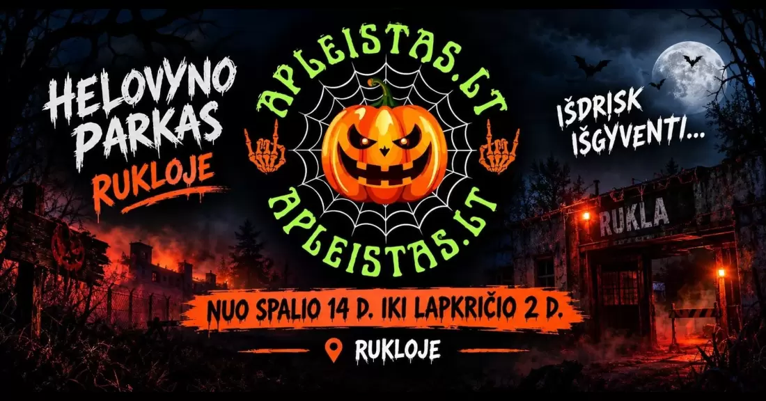 Pirkti bilietus APLEISTAS – SIAUBO IŠBANDYMAS Jonavos rajono savivaldybė, Karaliaus Mindaugo g. 3 Spalis 14 - Lapkritis 02