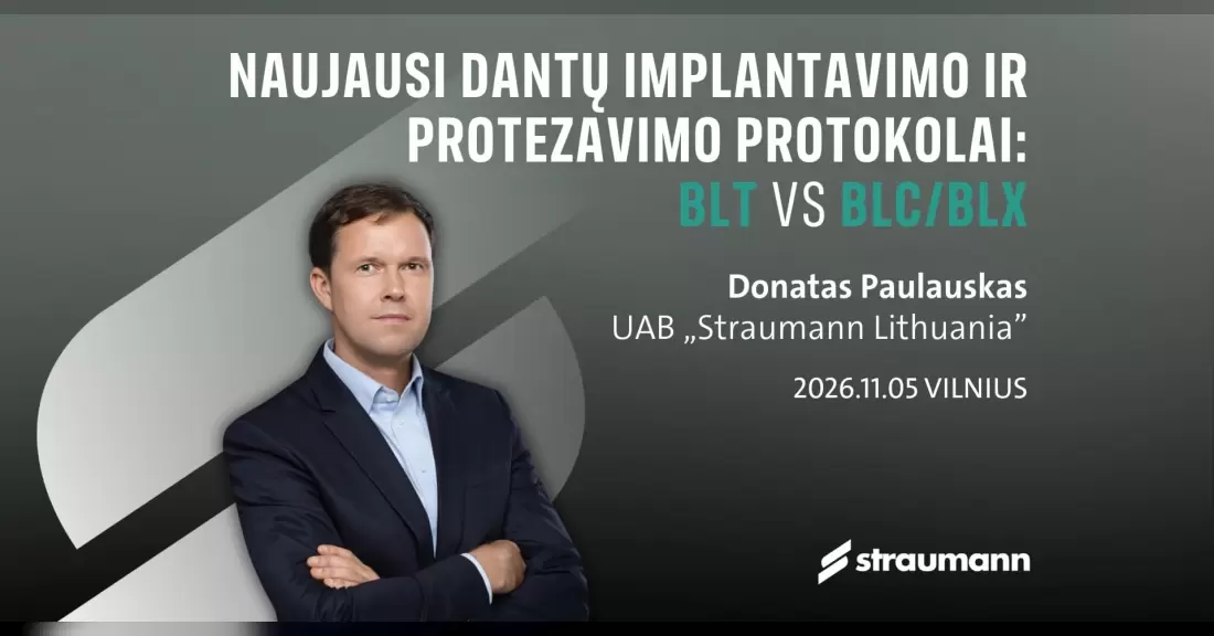 Pirkti bilietus K10435 Naujausi dantų implantavimo ir protezavimo protokolai: BLT vs BLC/BLX Vilnius, A. Vivulskio Gatvė 7 Lapkritis 05