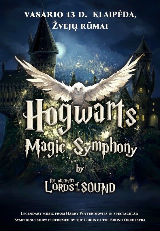 Pirkti bilietus (Klaipėda) HOGWARTS Magic Symphony Klaipėda, Kultūros centras Žvejų rūmai Vasaris 13