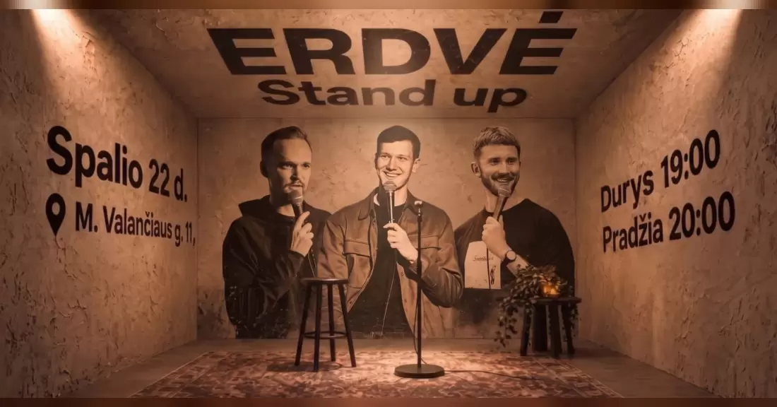 Pirkti bilietus ERDVĖ Stand Up Kaunas Kaunas, Erdvė Spalis 22