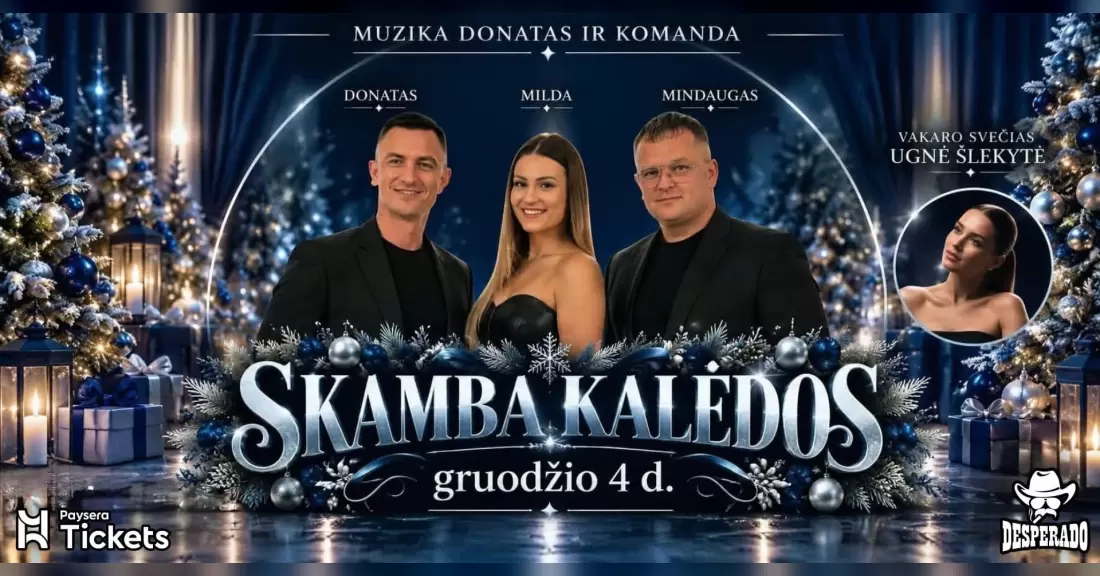 Pirkti bilietus Kalėdos su DONATAS ir KOMANDA Panevėžys, Renginių erdvė Desperado Gruodis 04-05