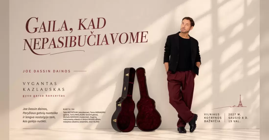 Pirkti bilietus Gaila, kad nepasibučiavome Vilnius, Šv. Kotrynos bažnyčia 2027 Sausis 08