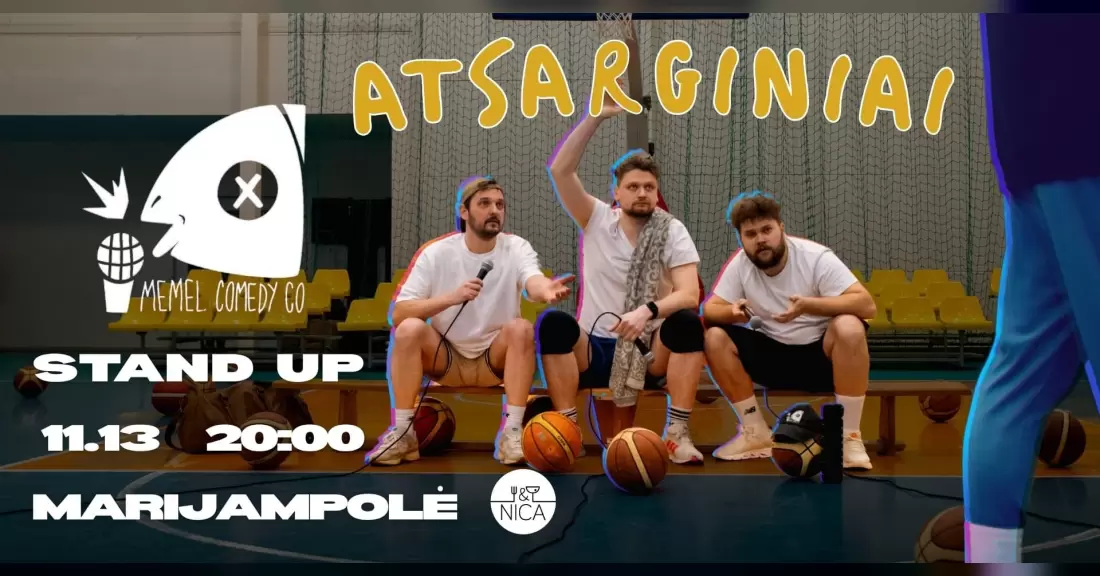 Pirkti bilietus ATSARGINIAI | Memel Comedy Co | Stand Up Turas | Marijampolė 11.13 Marijampolė, Nica Lapkritis 13