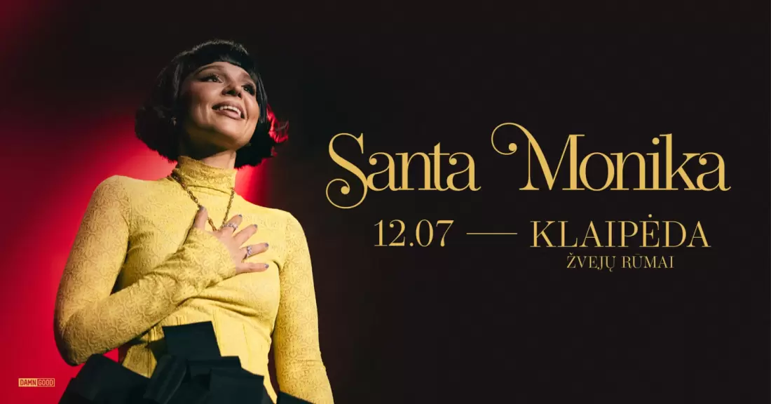 Pirkti bilietus Santa Monika | Klaipėda Klaipėda, Kultūros centras Žvejų rūmai Gruodis 07