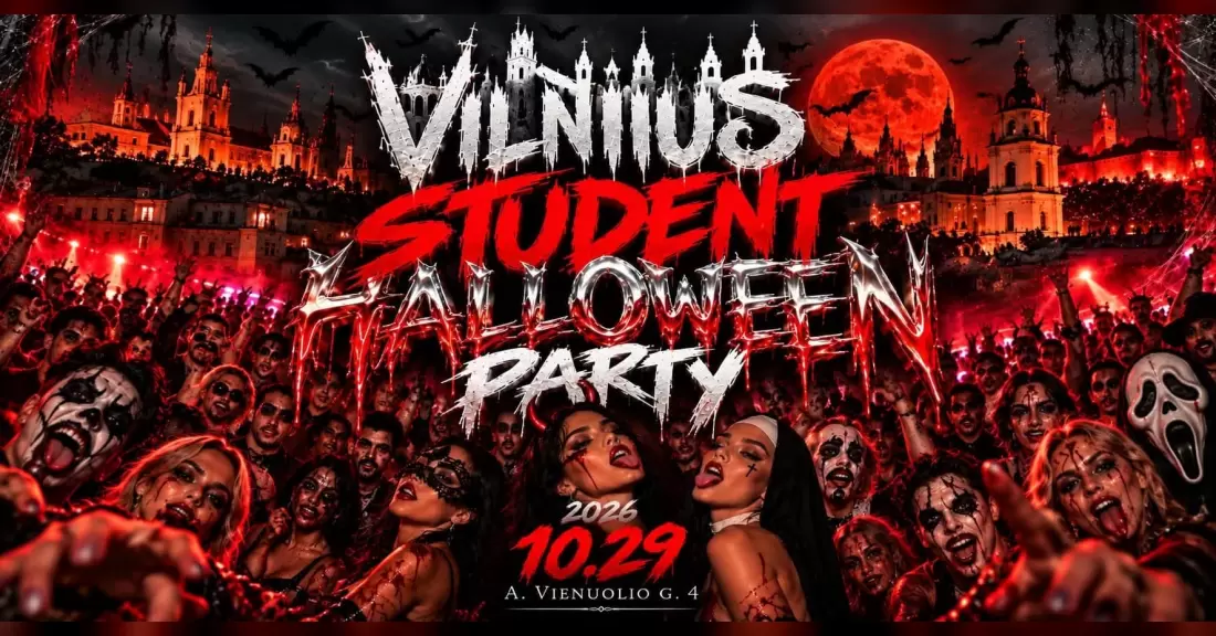 Pirkti bilietus VILNIUS STUDENT HALLOWEEN PARTY 2026 Vilnius, Salento Spalis 29-30