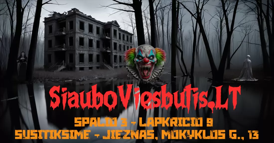 Pirkti bilietus Siaubo Viešbutis | Sielų prabudimas 2026 Prienų r., Siaubo Viešbutis Spalis 02 - Lapkritis 08