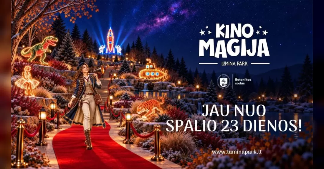 Pirkti bilietus „Lumina“ parkas: Kino magija Vilnius, Vilniaus universiteto botanikos sodas Gruodis 18