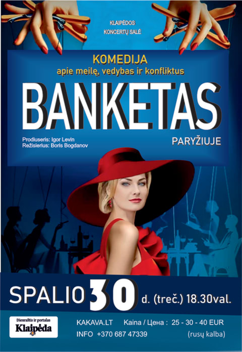 Pirkti bilietus BANKETAS Paryžiuje Klaipėda, Klaipėdos koncertų salė Spalis 30