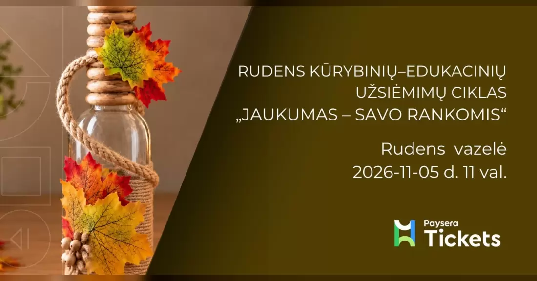 Pirkti bilietus Rudens vazelė Vilnius, Naujosios Vilnios kultūros centras Lapkritis 05
