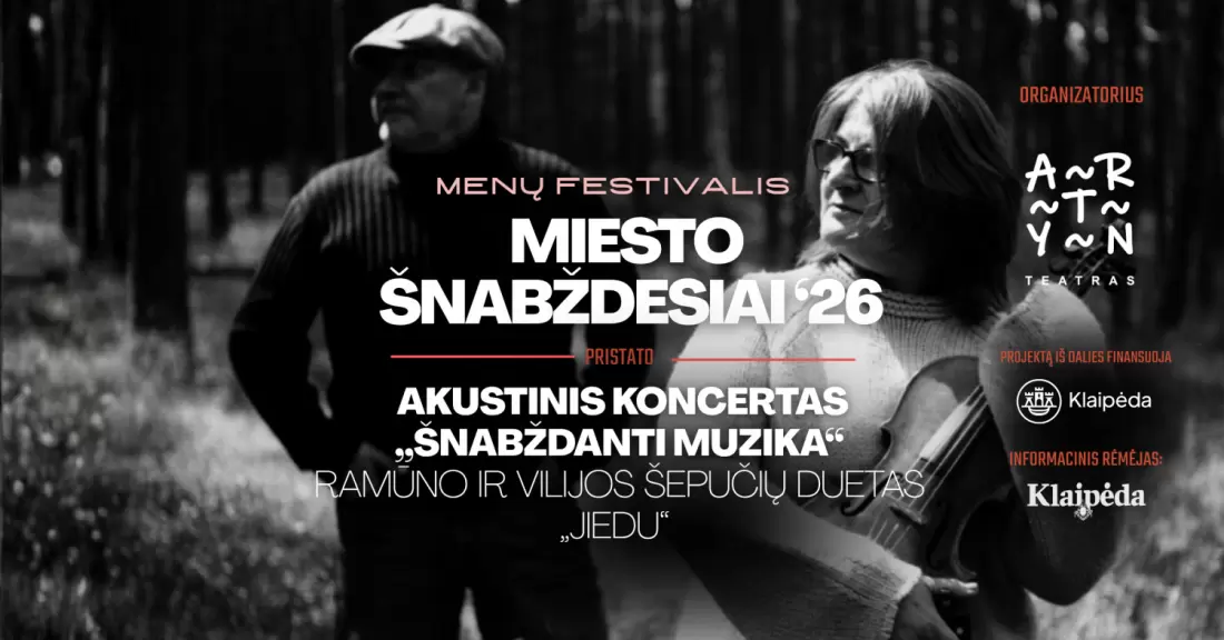 Pirkti bilietus MIESTO ŠNABŽDESIAI '26 | ŠNABŽDANTI MUZIKA | Akustinis koncertas Klaipėda, ARTYN teatras Lapkritis 14