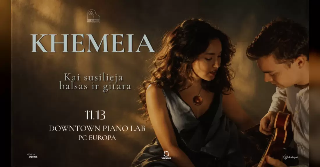Pirkti bilietus KHEMEIA | Kai susilieja balsas ir gitara Vilnius, Downtown Piano Lab Lapkritis 13
