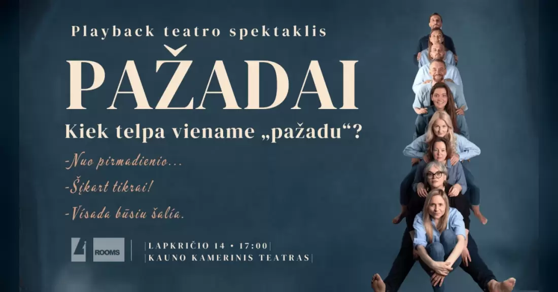 Pirkti bilietus Playback spektaklis „Pažadai“ Kaunas, Kauno miesto kamerinis teatras Lapkritis 14