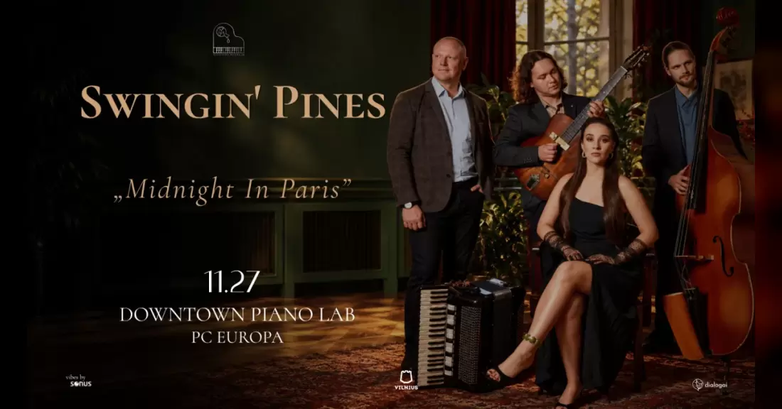 Pirkti bilietus Swingin' Pines | Midnight In Paris Vilnius, Downtown Piano Lab Lapkritis 27
