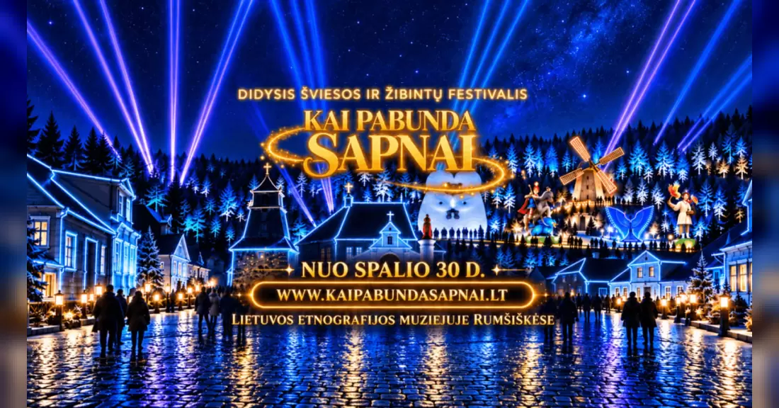 Pirkti bilietus DIDYSIS ŠVIESOS IR ŽIBINTŲ FESTIVALIS „KAI PABUNDA SAPNAI“ Rumšiškės, Lietuvos etnografijos muziejus 2027 Sausis 24