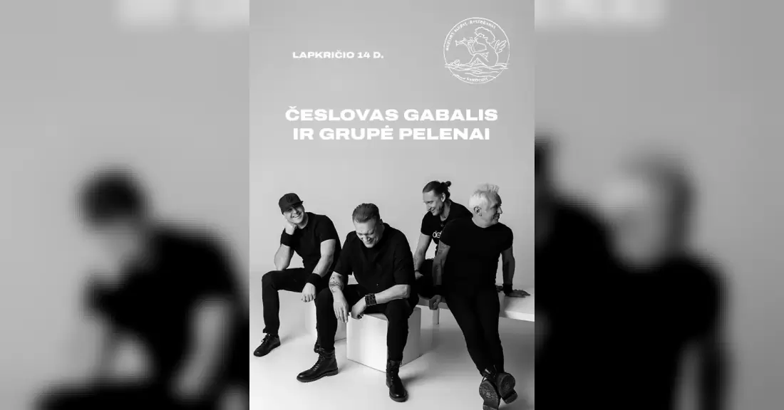 Pirkti bilietus Česlovas Gabalis ir grupė Pelenai Palanga, Muzikos klubas Vandenis Lapkritis 14