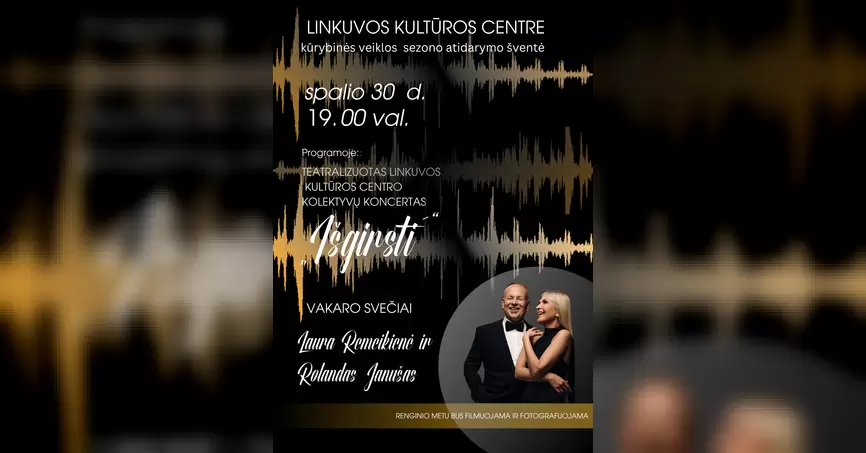 Pirkti bilietus Kūrybinės veiklos sezono atidarymo šventė Linkuva, Linkuvos kultūros centras Spalis 30