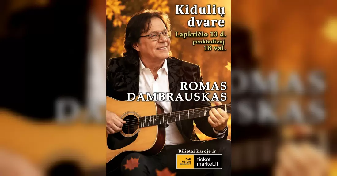 Pirkti bilietus ROMAS DAMBRAUSKAS | BARZDAI Barzdai, Barzdų laisvalaikio salė Lapkritis 13